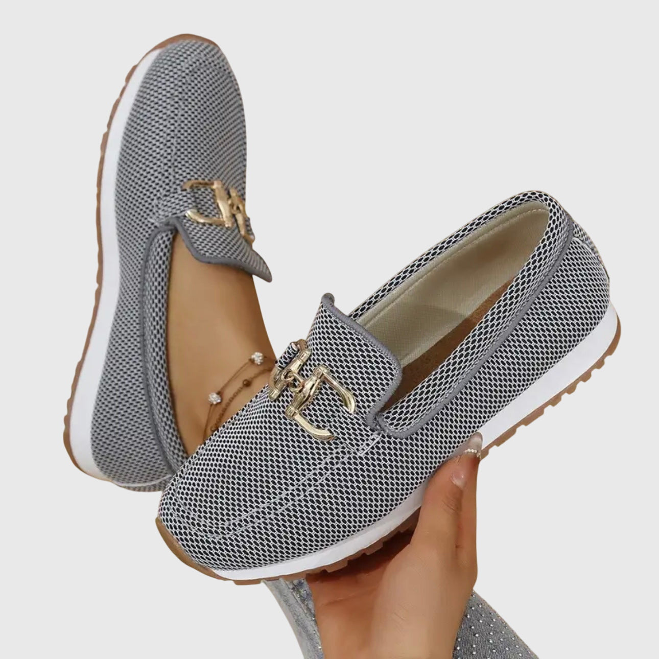 Sienna | Women's Knit Horsebit Platform Slip On Loafers
