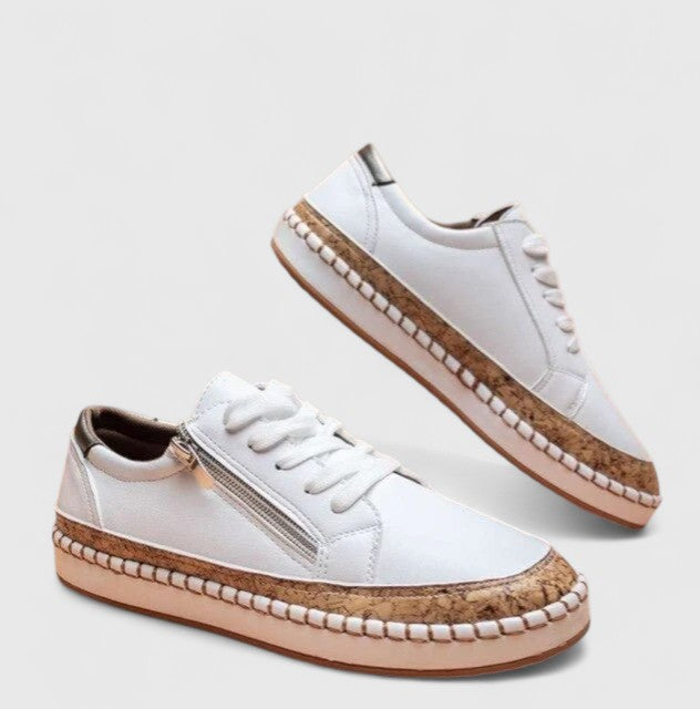 Virelle | Women's Floral Print Platform Lace Up Sneakers