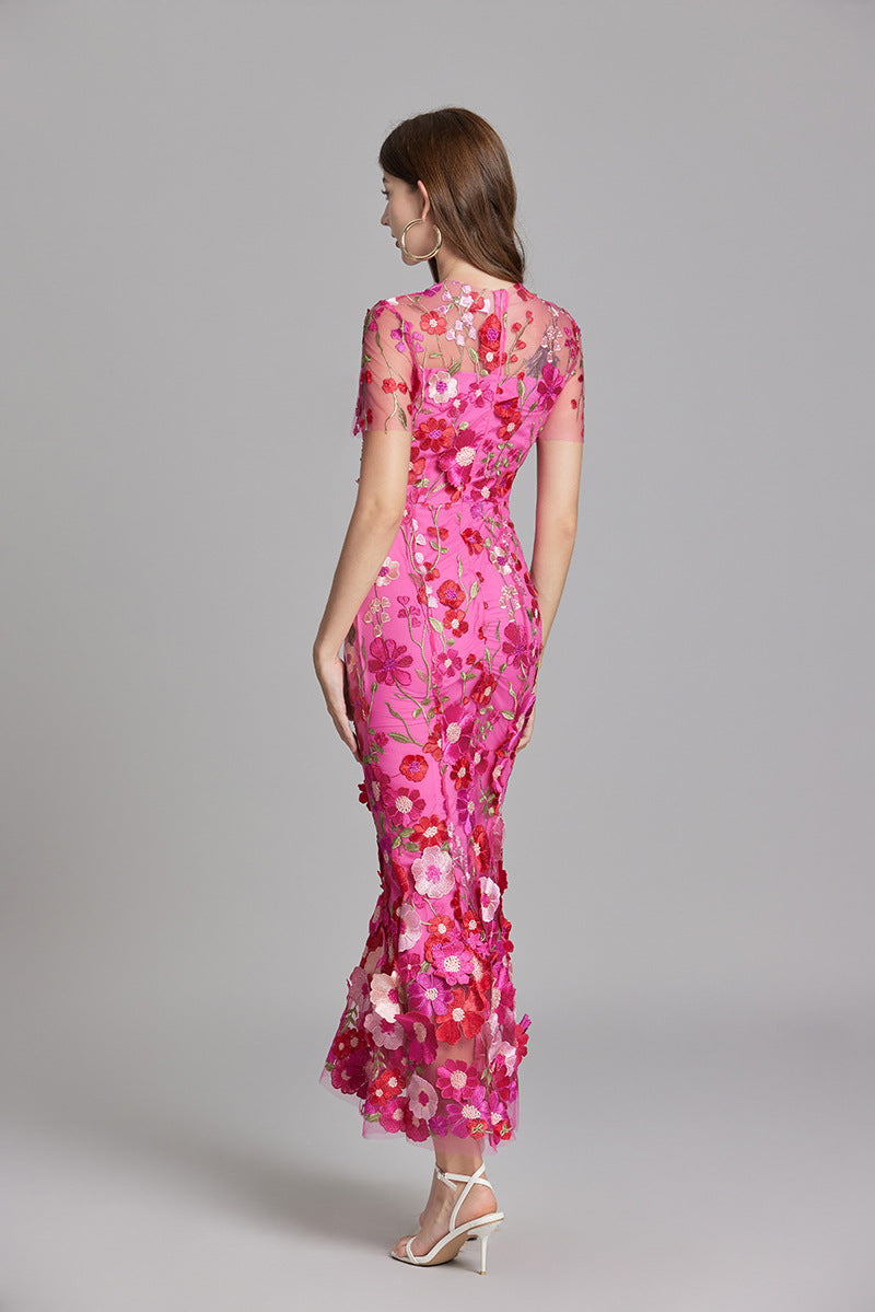Women’s Floral Detail Dress | Midi