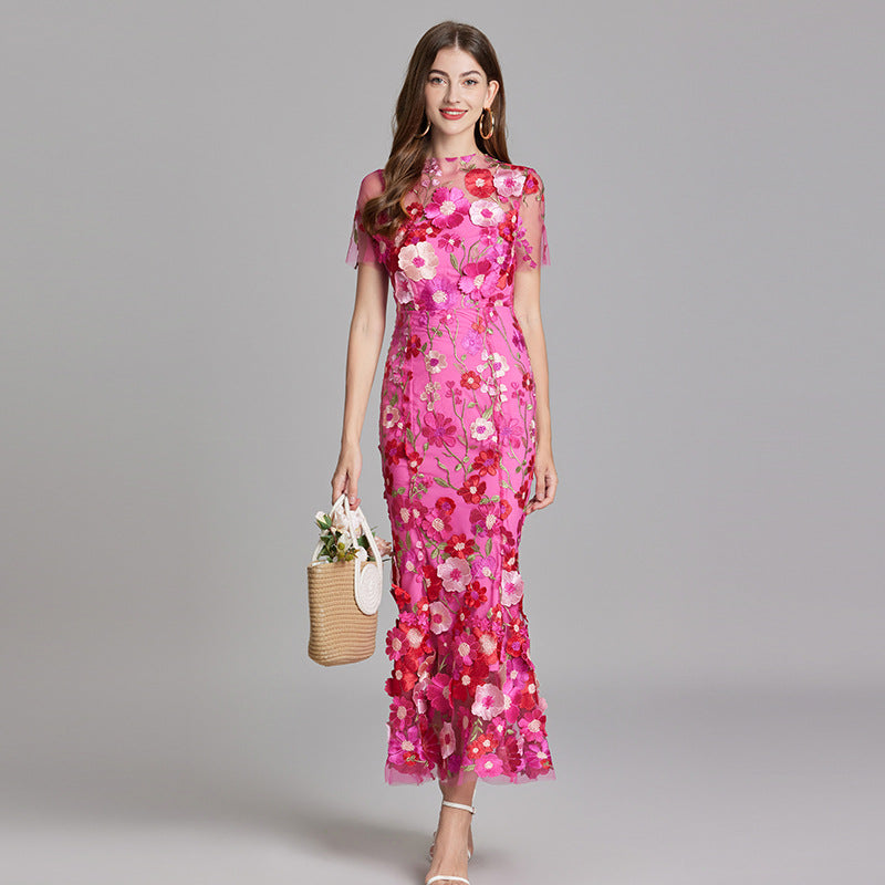 Women’s Floral Detail Dress | Midi