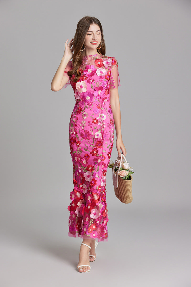 Women’s Floral Detail Dress | Midi