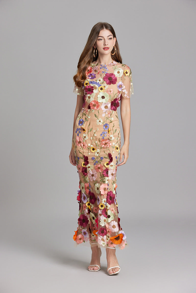 Women’s Floral Detail Dress | Midi