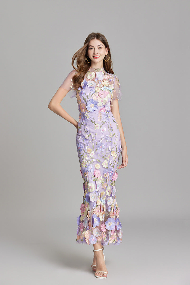 Women’s Floral Detail Dress | Midi