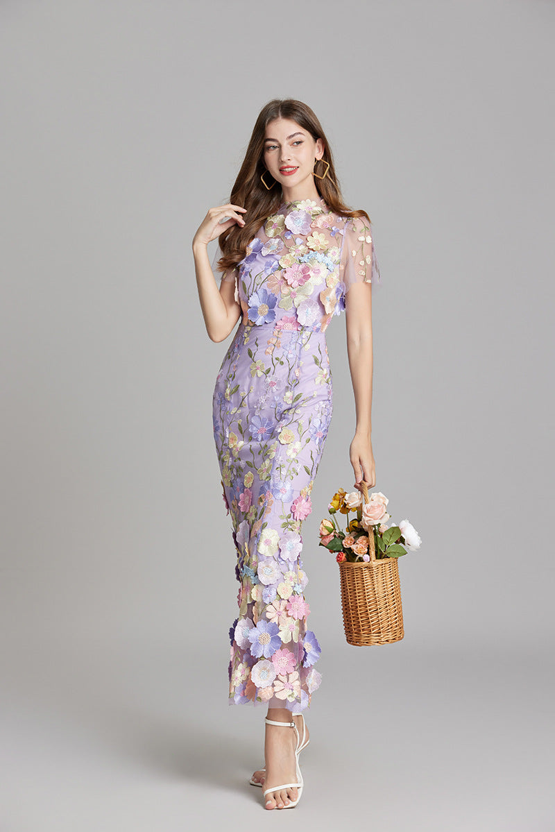 Women’s Floral Detail Dress | Midi