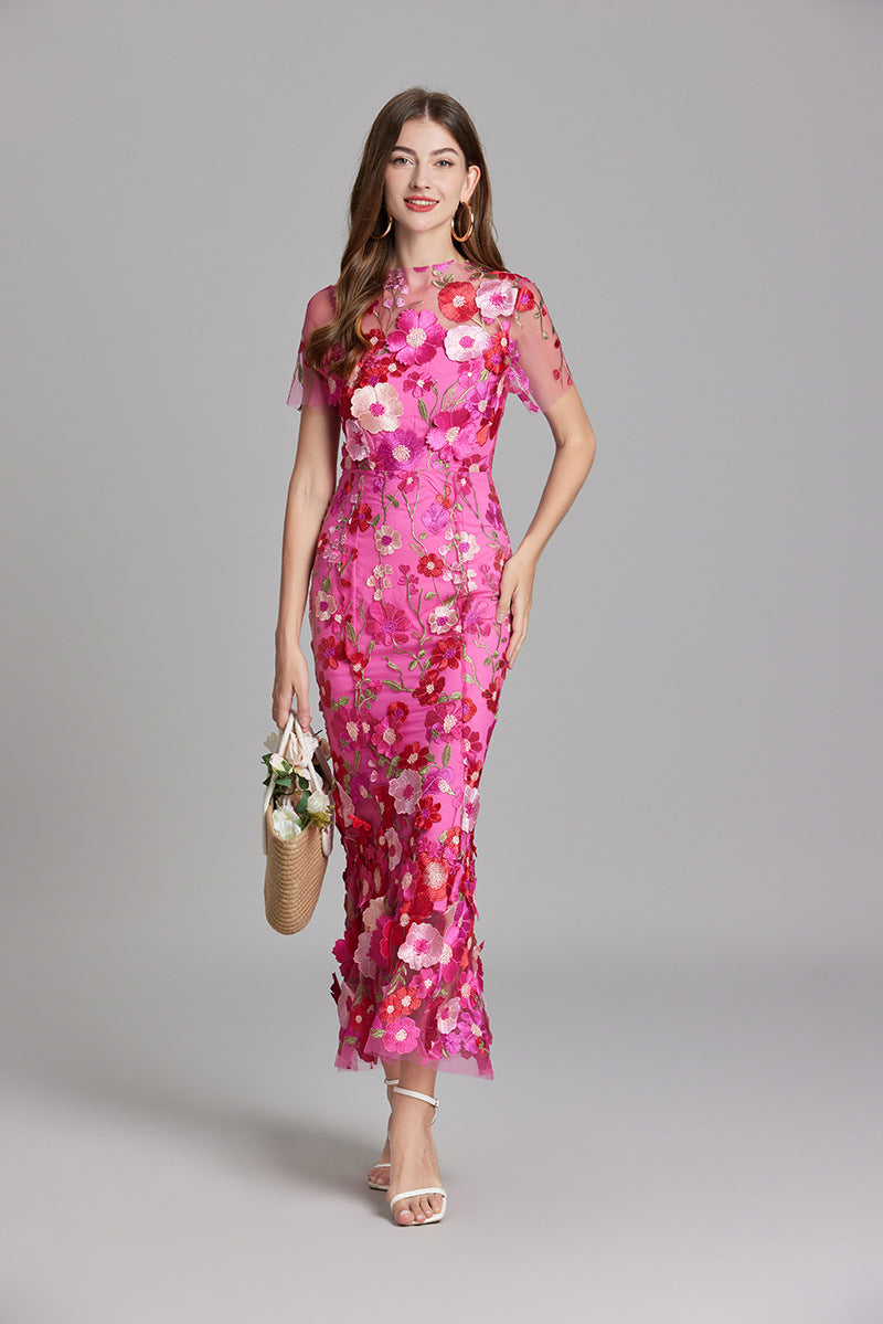 Women’s Floral Detail Dress | Midi