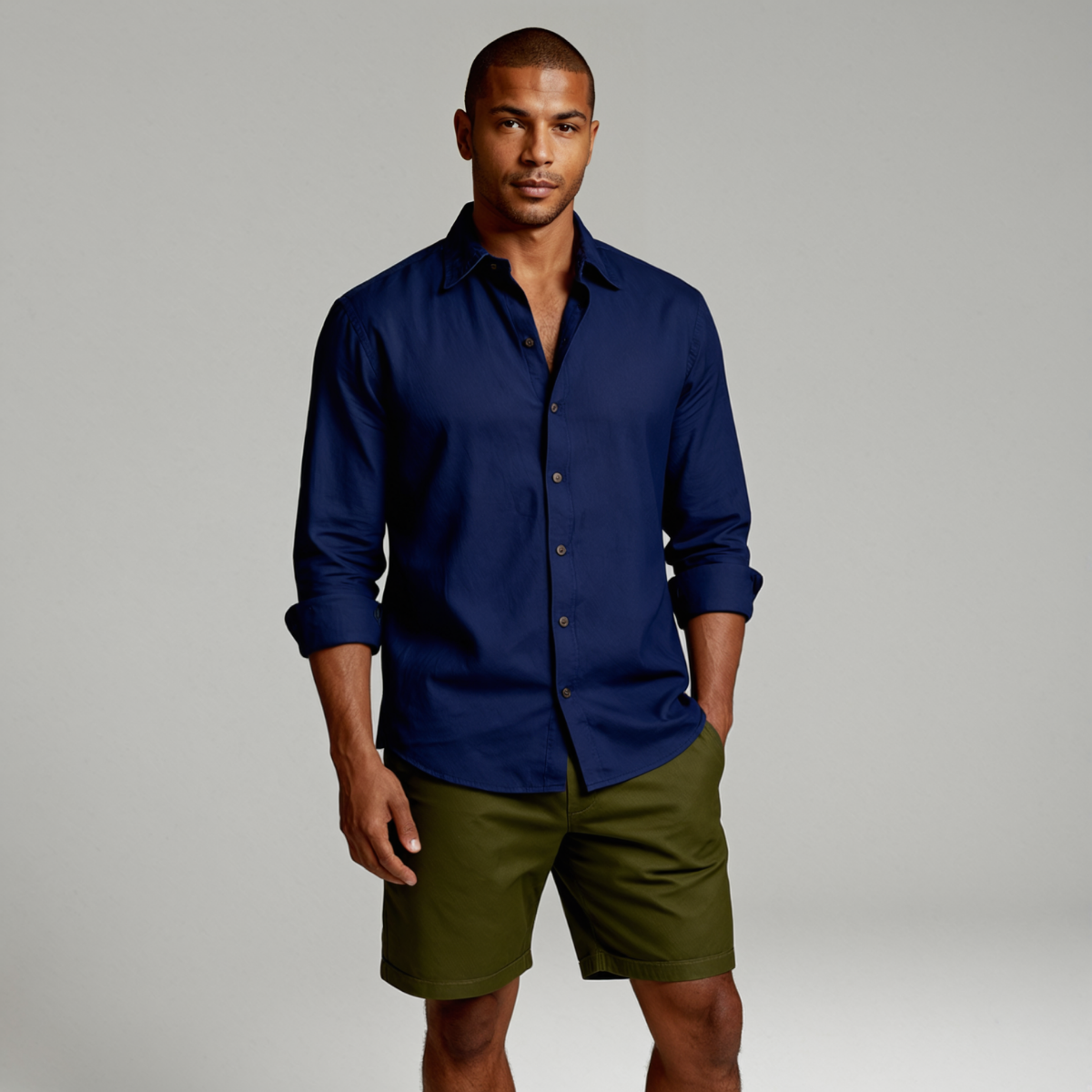 Tropez | Men's Linen Long Sleeve Button Up Shirt