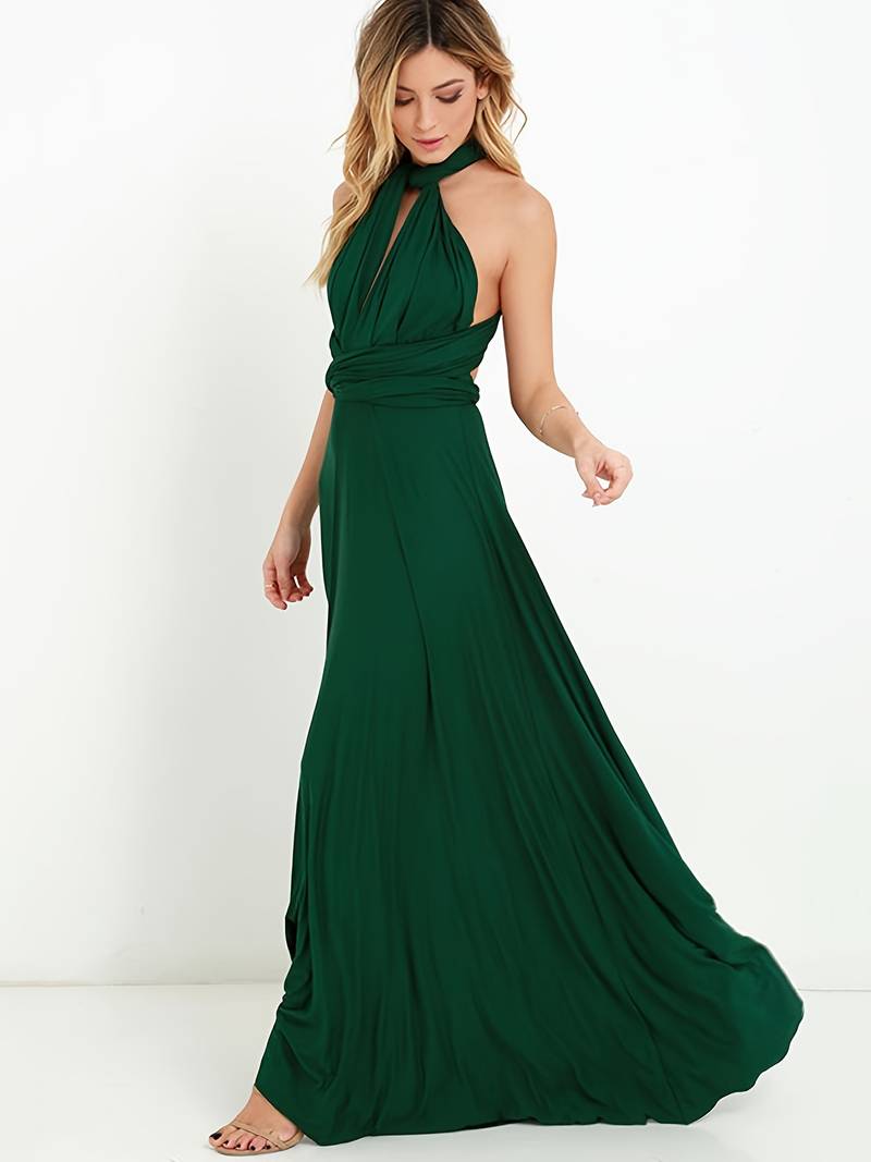 Elara | Multiway Convertible One Shoulder Maxi Dress