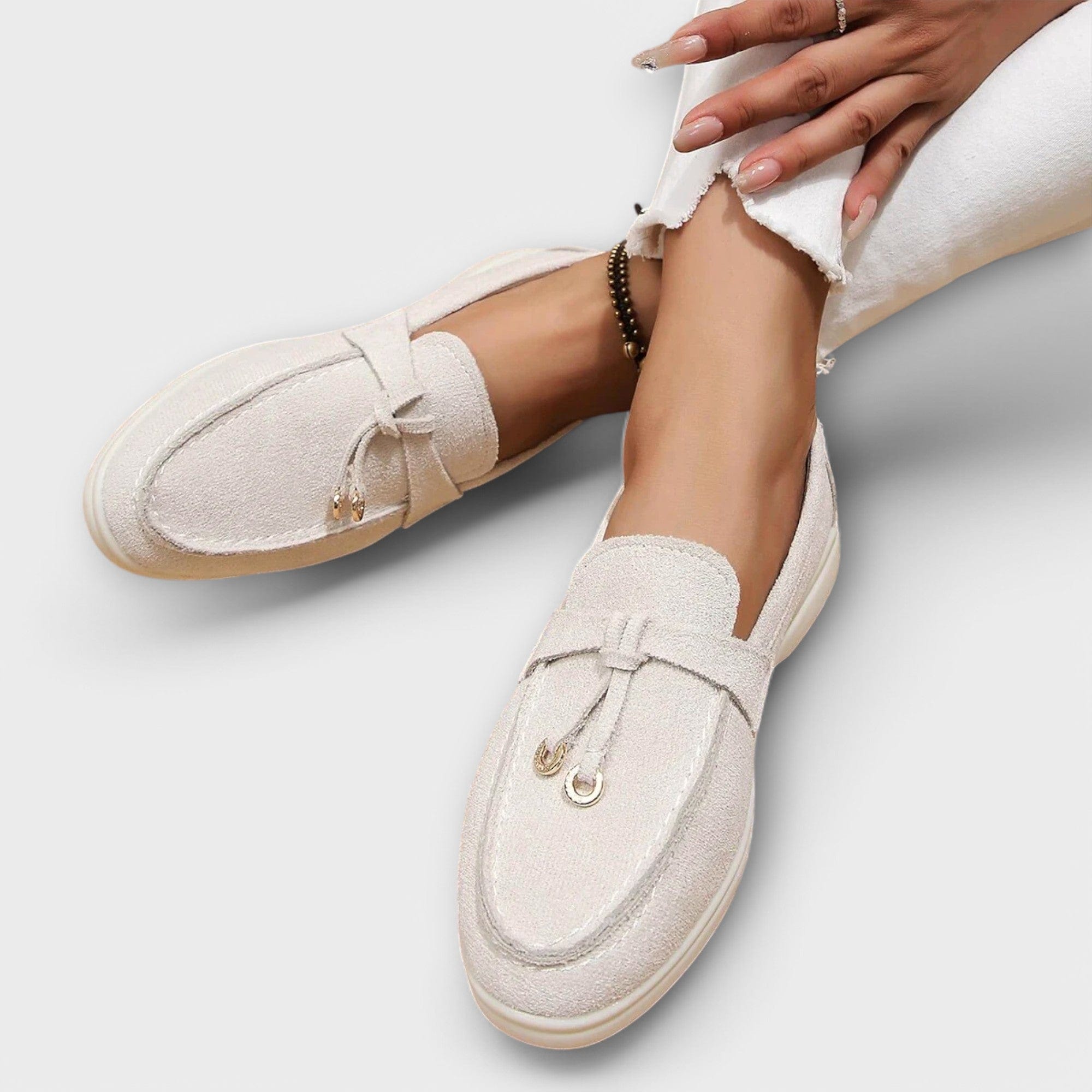 Selene | Women's Suede Flat Slip On Loafers