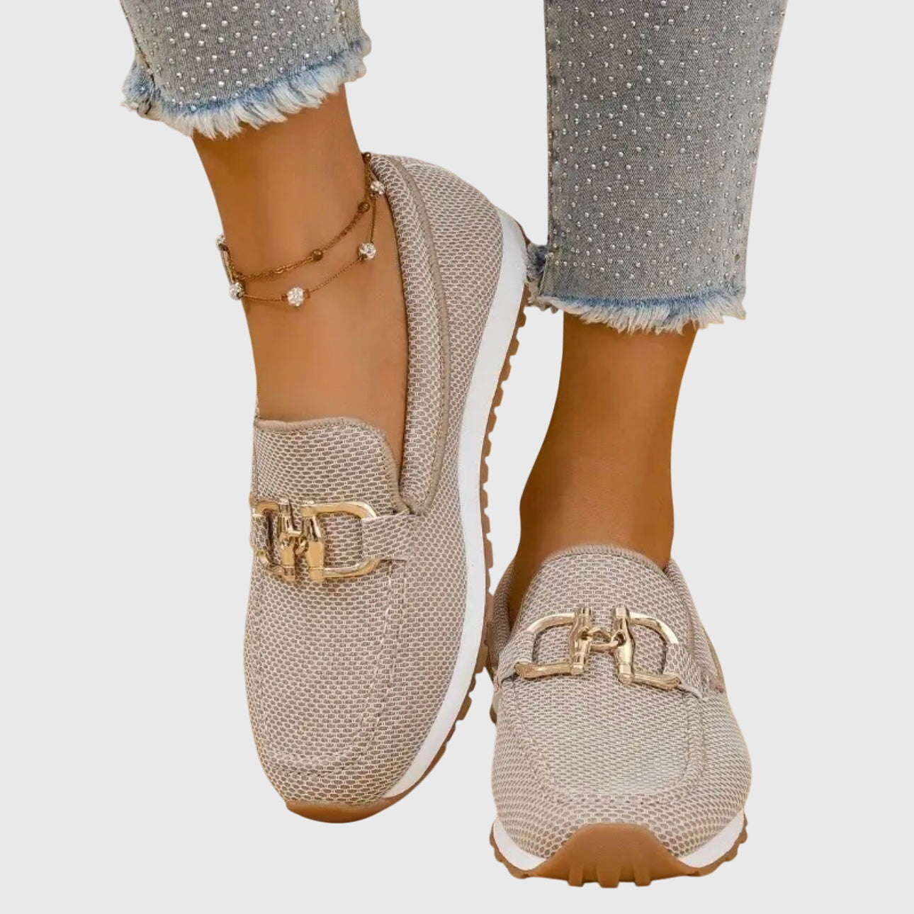 Sienna | Women's Knit Horsebit Platform Slip On Loafers