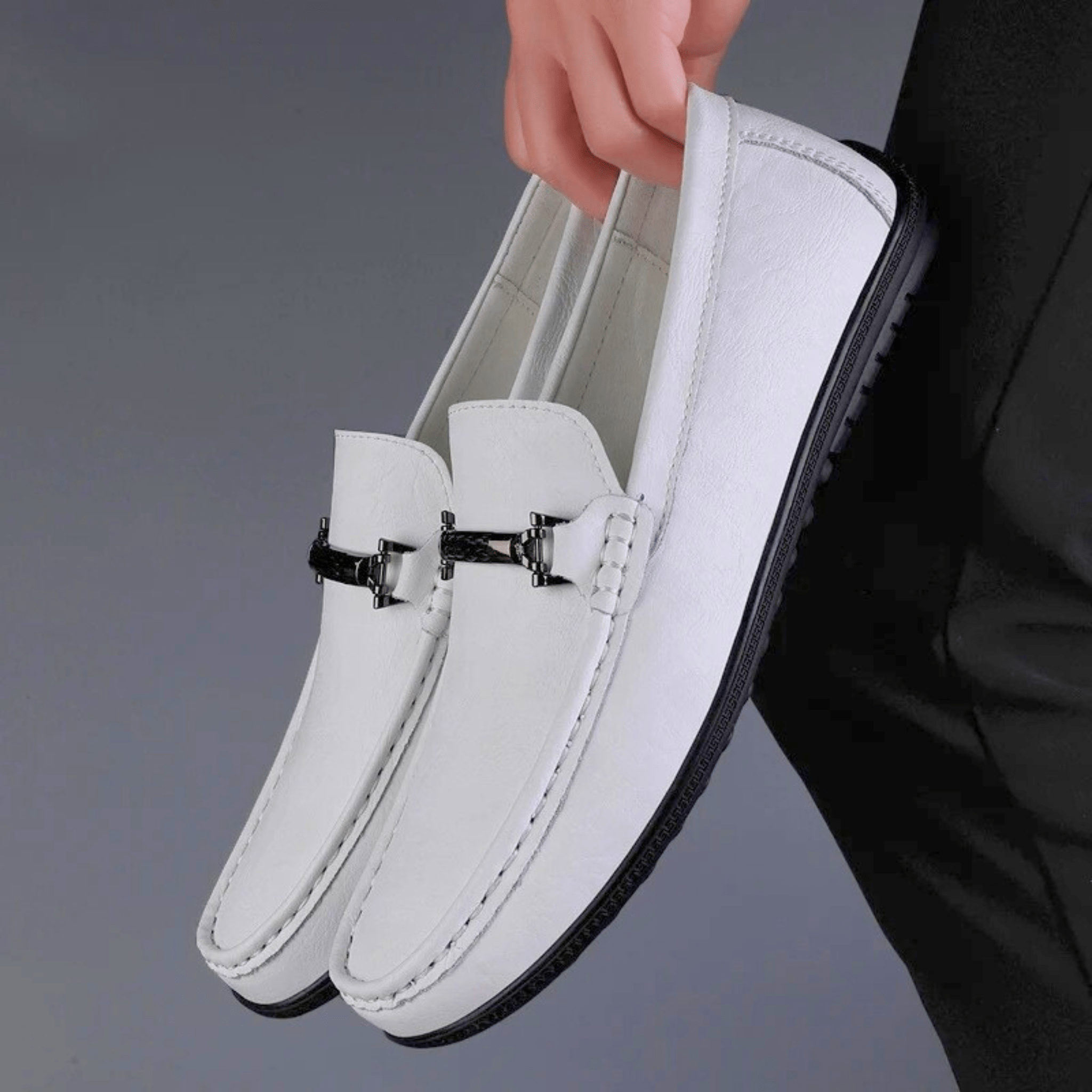 Nortvale | Men's Leather Horsebit Slip On Loafers
