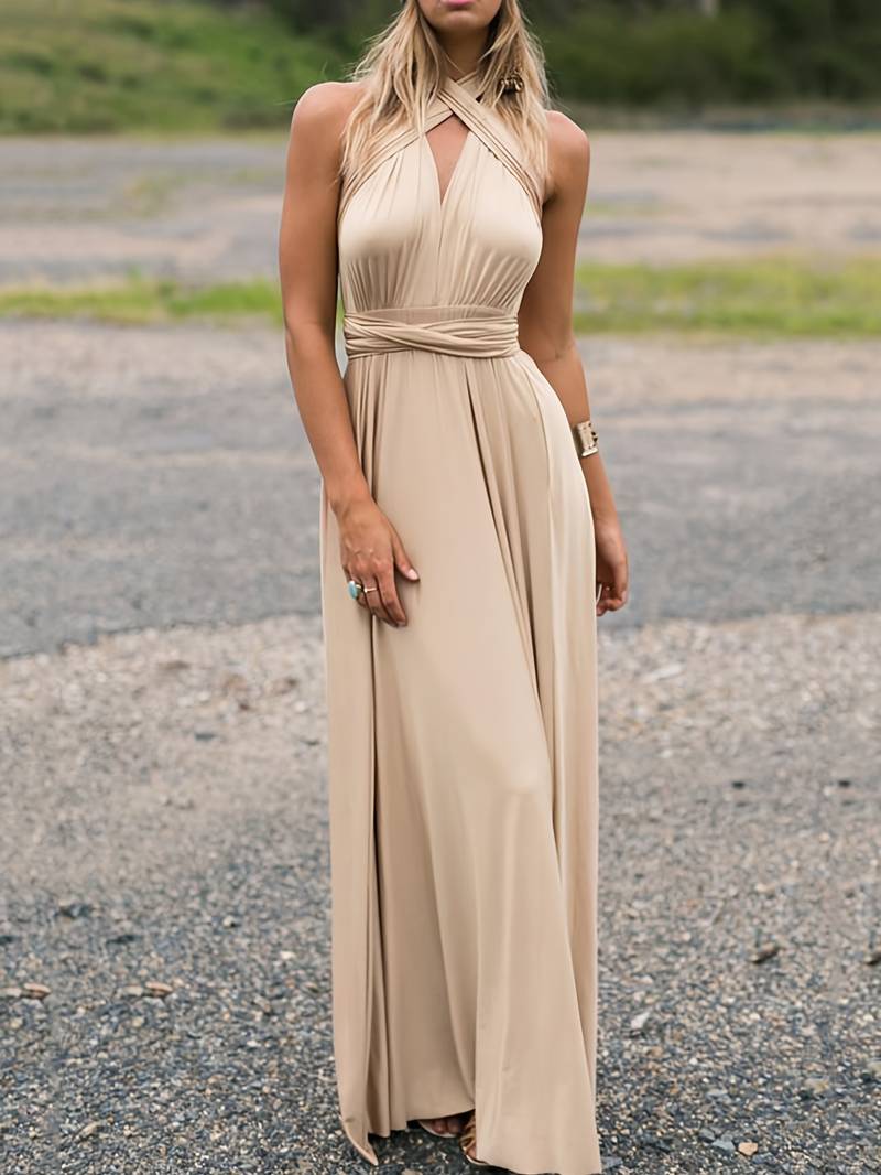 Elara | Multiway Convertible One Shoulder Maxi Dress