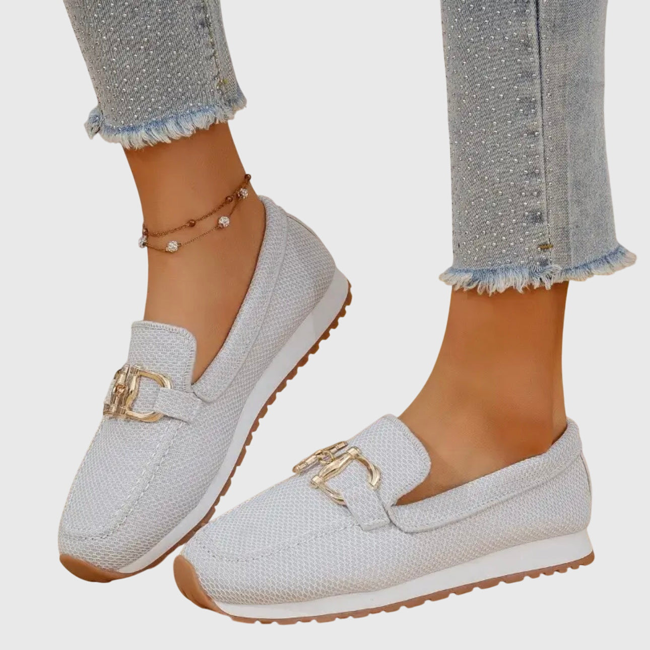 Sienna | Women's Knit Horsebit Platform Slip On Loafers