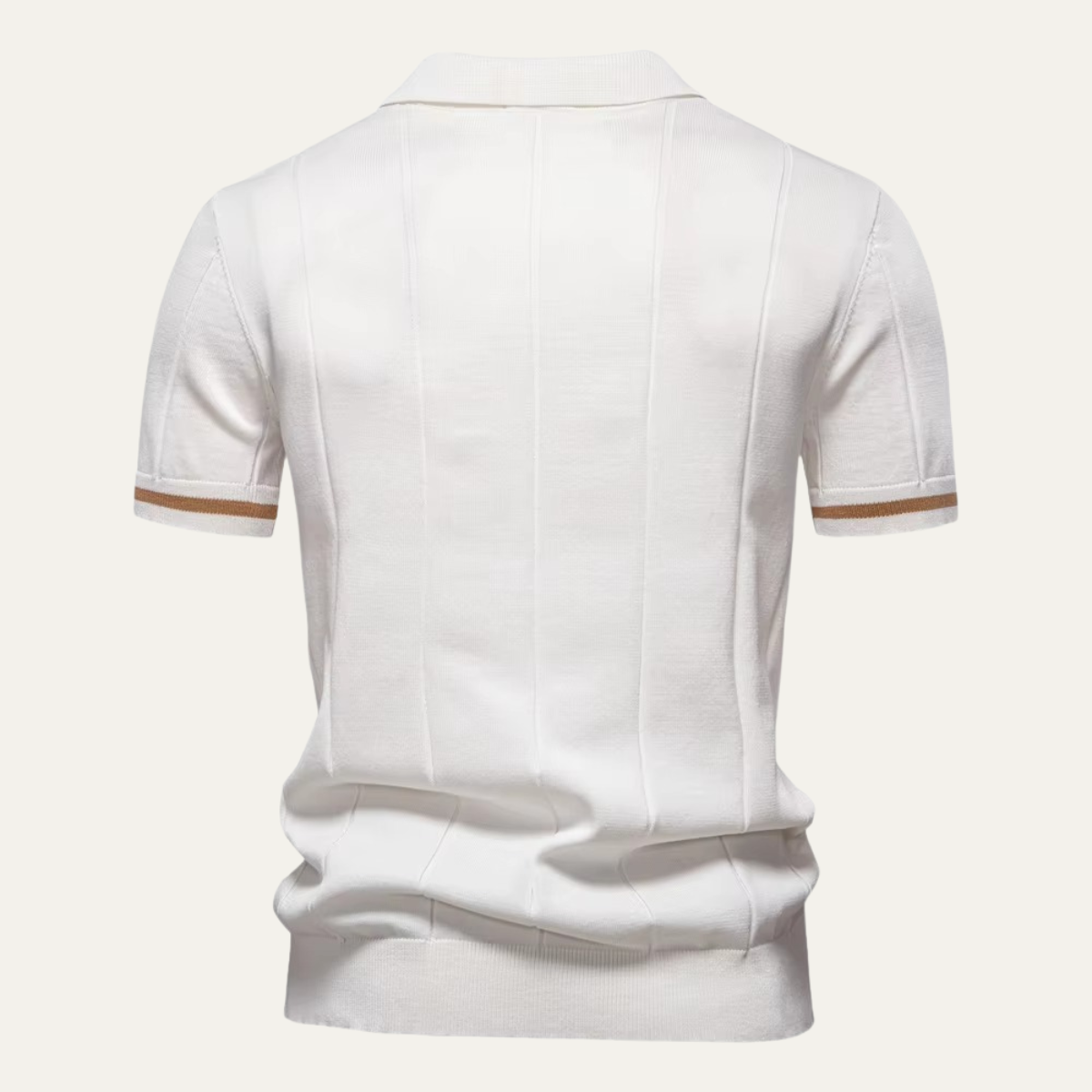Ashton | Men's Knit Short Sleeve Quarter Zip Polo Shirt