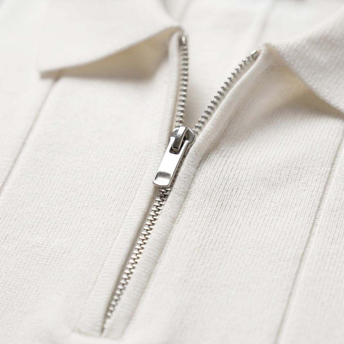 Ashton | Men's Knit Short Sleeve Quarter Zip Polo Shirt