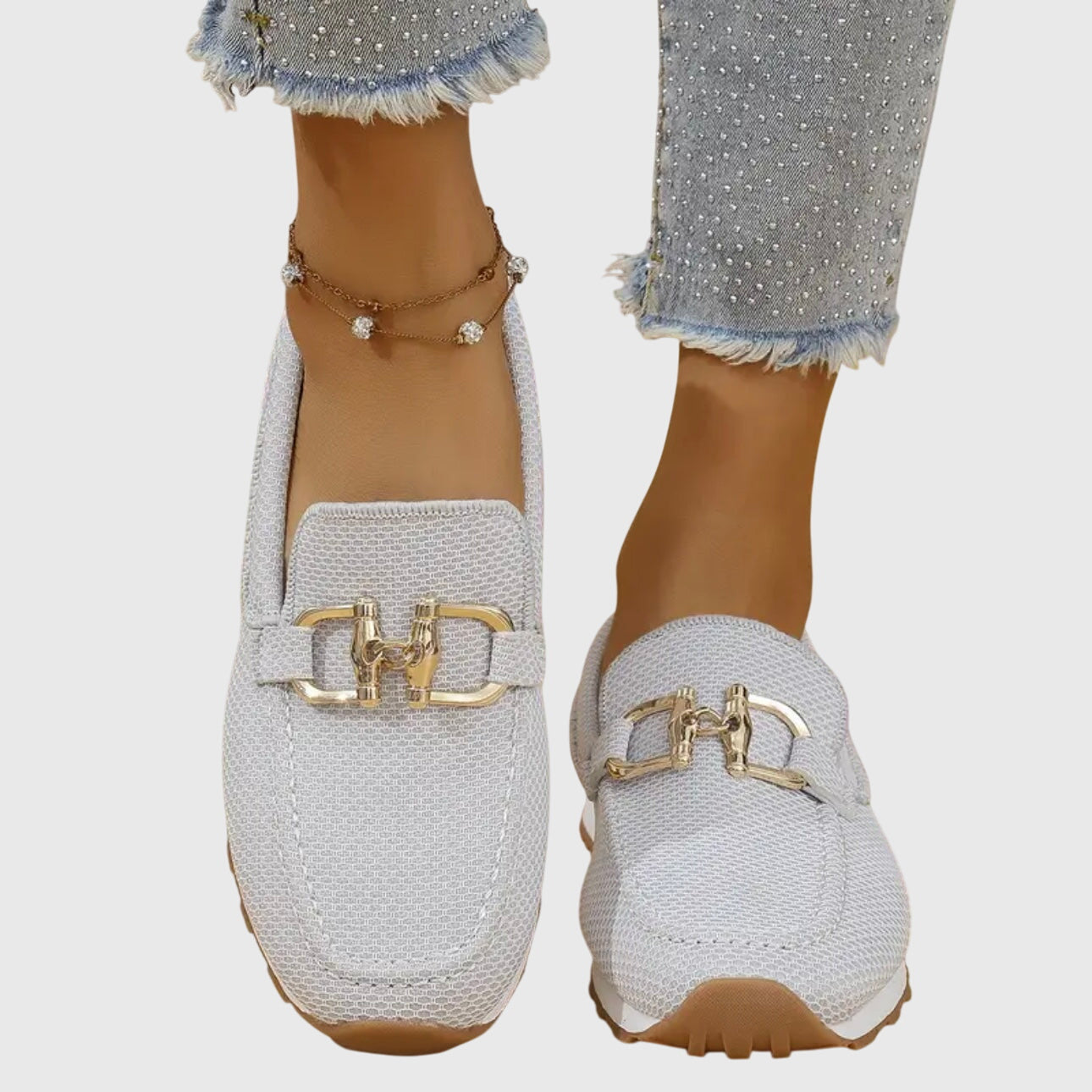 Sienna | Women's Knit Horsebit Platform Slip On Loafers