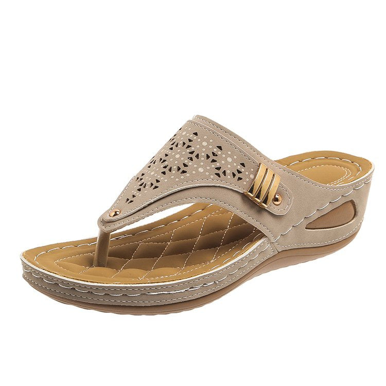 Marisol | Women's Comfort Wedge Flip Flop Sandals