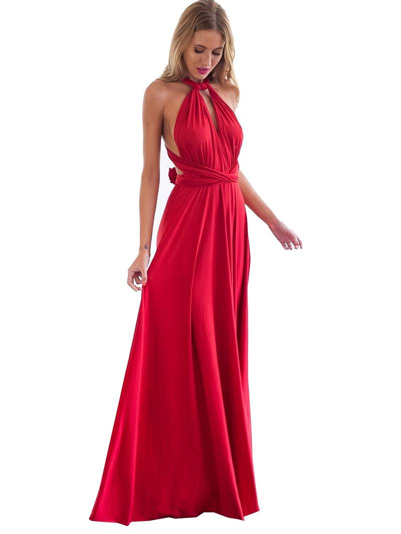 Elara | Multiway Convertible One Shoulder Maxi Dress