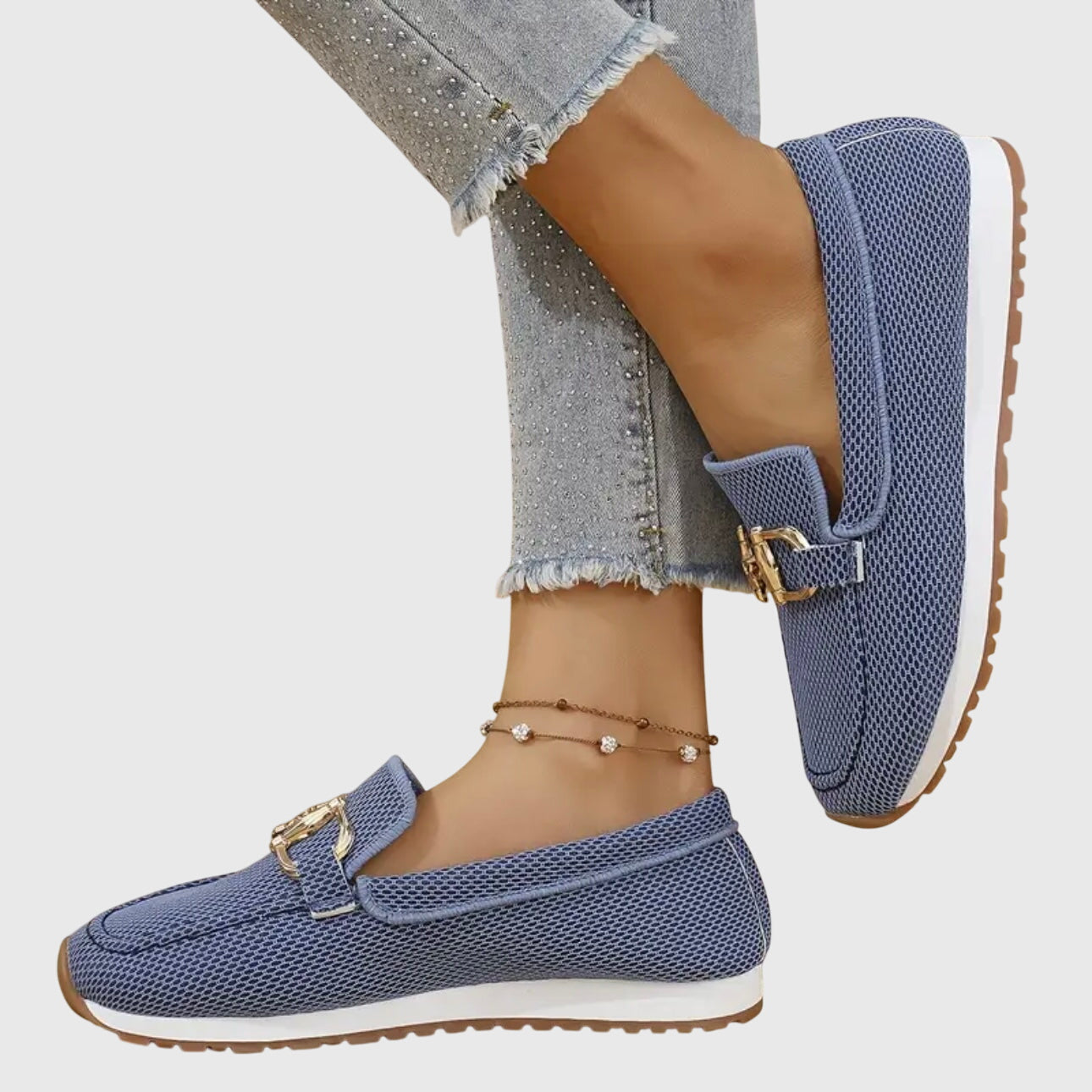 Sienna | Women's Knit Horsebit Platform Slip On Loafers