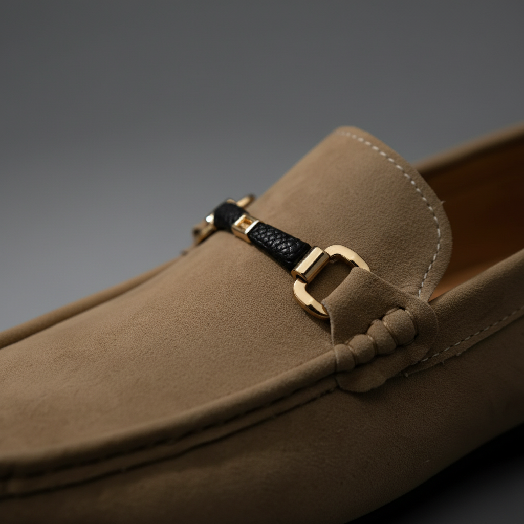 Bellano | Men's Suede Horsebit Slip On Loafers