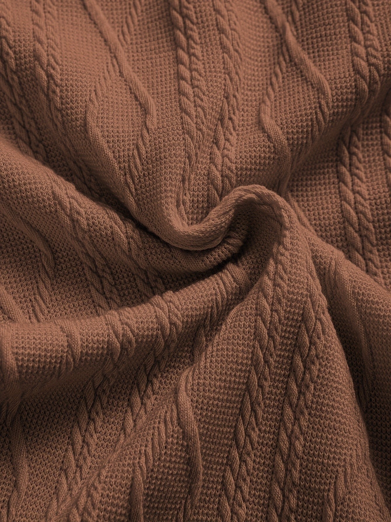 Marlon | Men's Cable Knit Short Sleeve Button Up Shirt