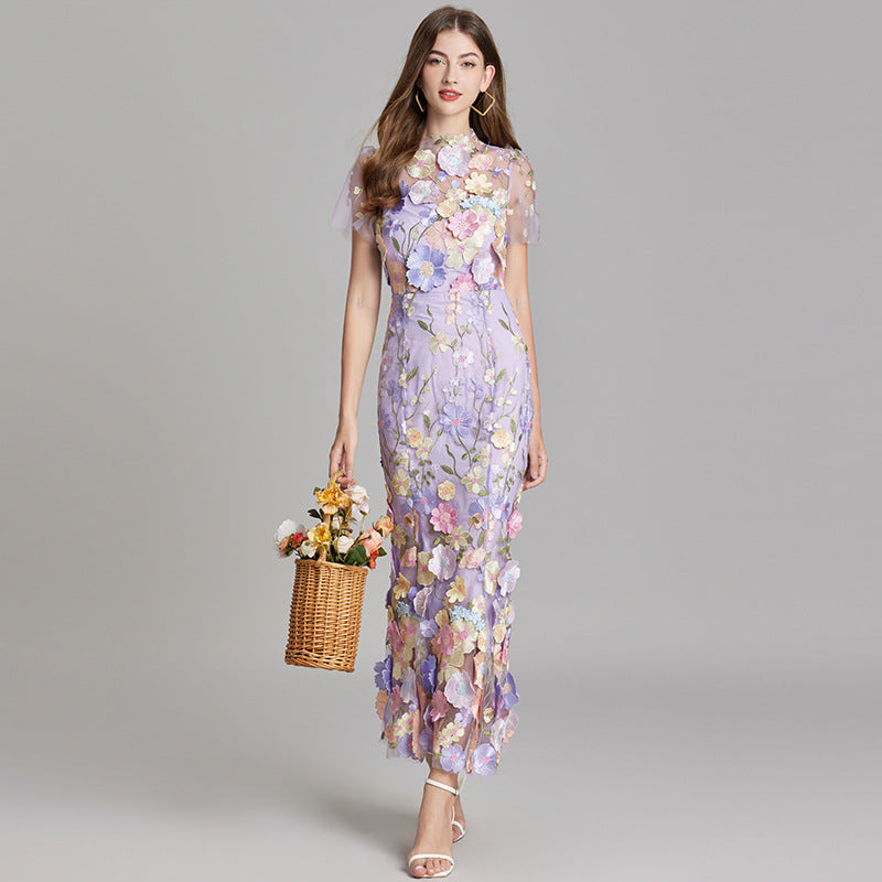 Women’s Floral Detail Dress | Midi