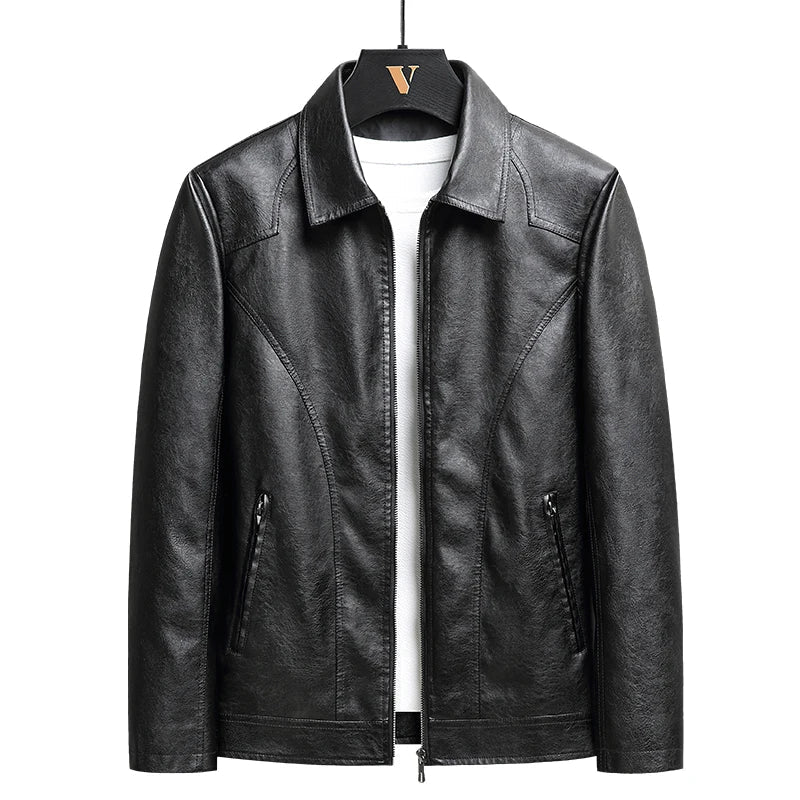 Verano | Men's Classic Zip Up Leather Jacket