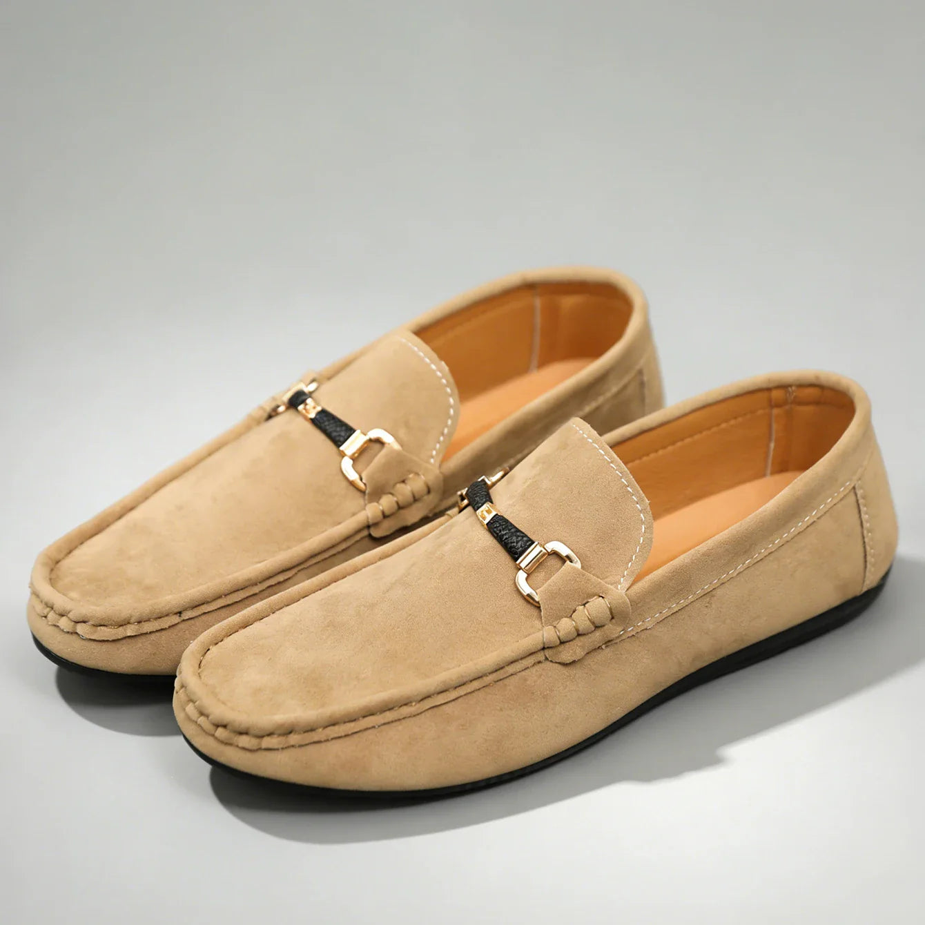 Bellano | Men's Suede Horsebit Slip On Loafers