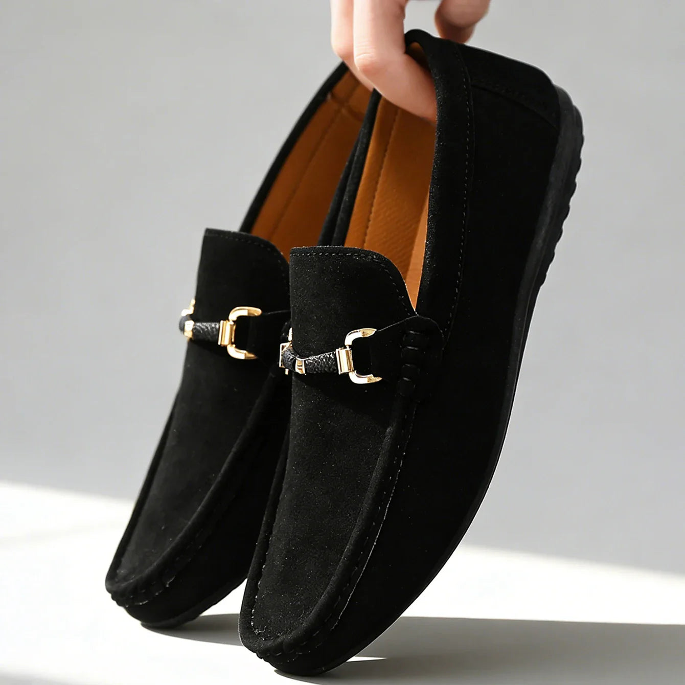 Bellano | Men's Suede Horsebit Slip On Loafers
