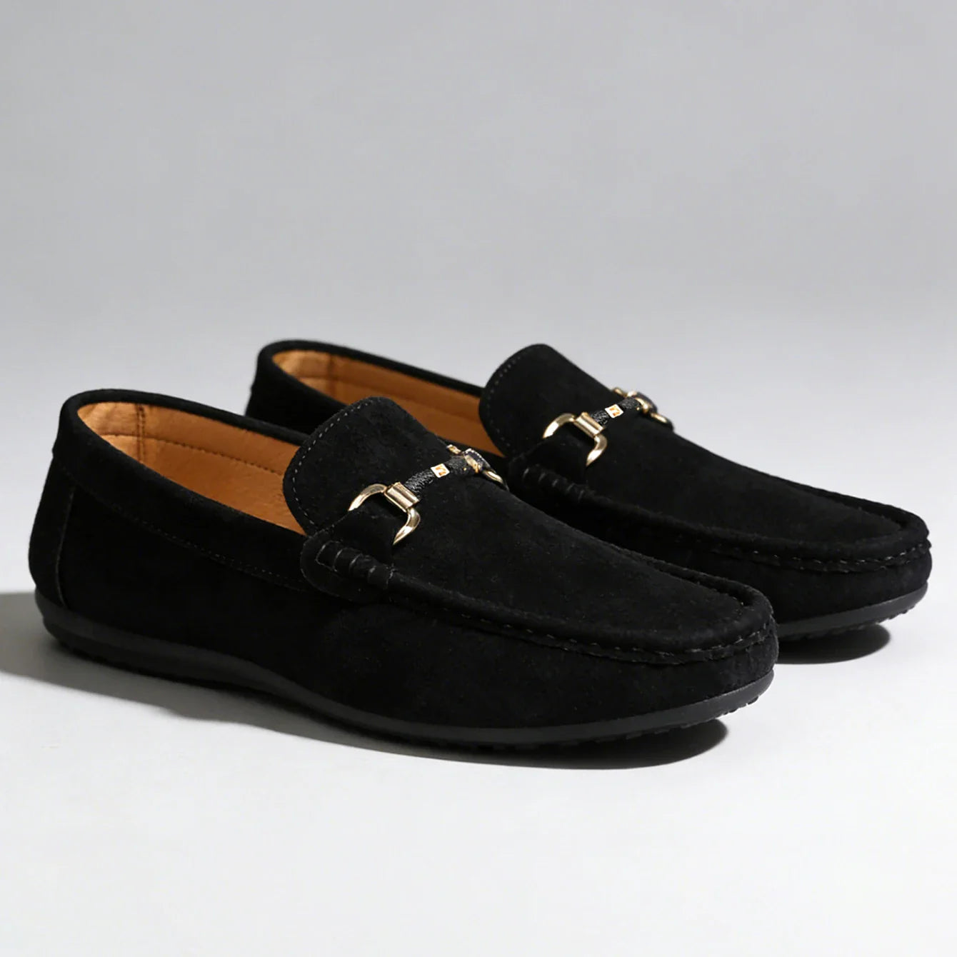 Bellano | Men's Suede Horsebit Slip On Loafers