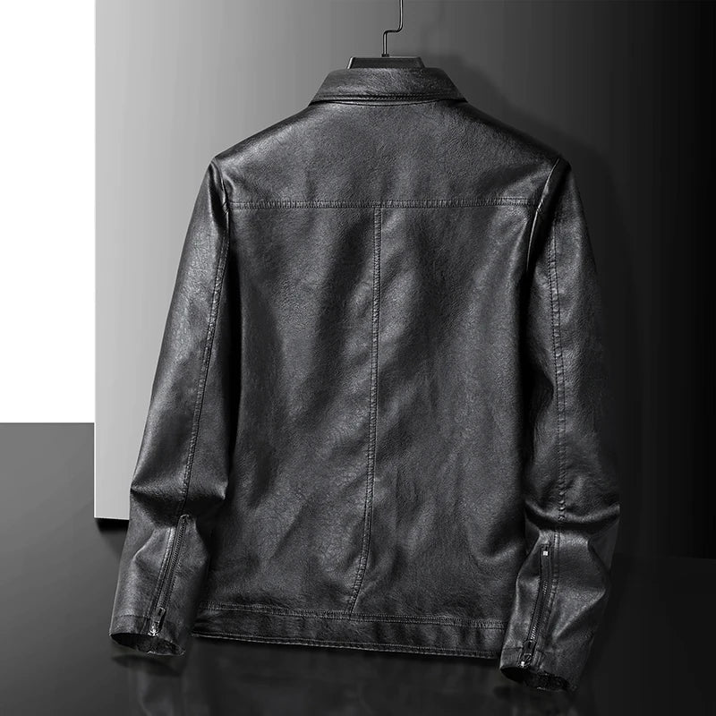 Verano | Men's Classic Zip Up Leather Jacket