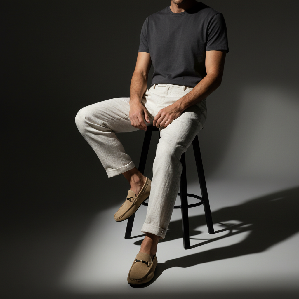 Bellano | Men's Suede Horsebit Slip On Loafers