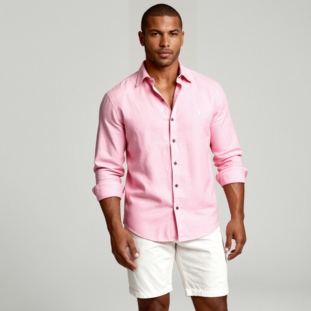 Tropez | Men's Linen Long Sleeve Button Up Shirt