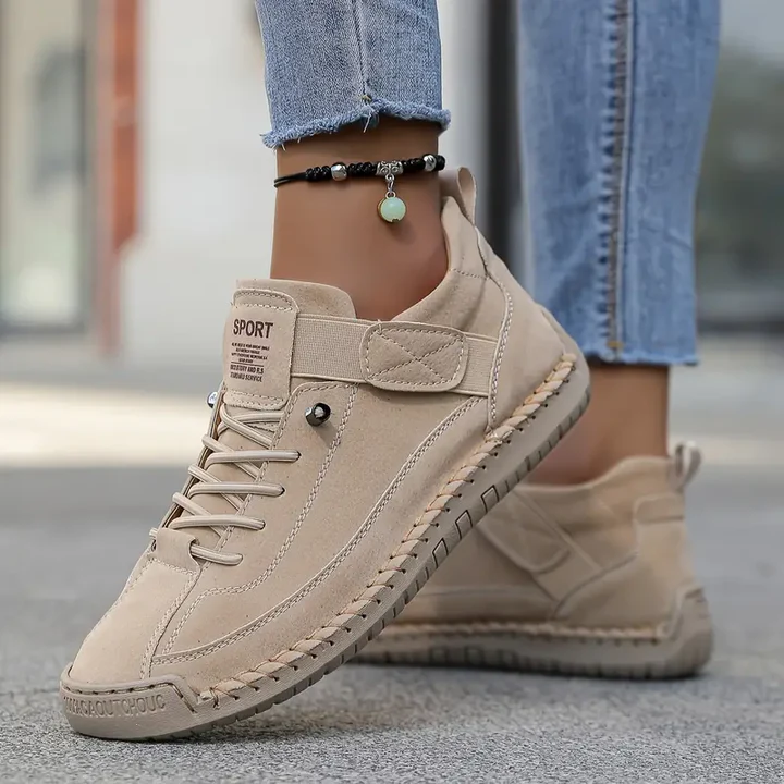 Valentina | Women's Lace Up Contrast Stitch Platform Sneakers