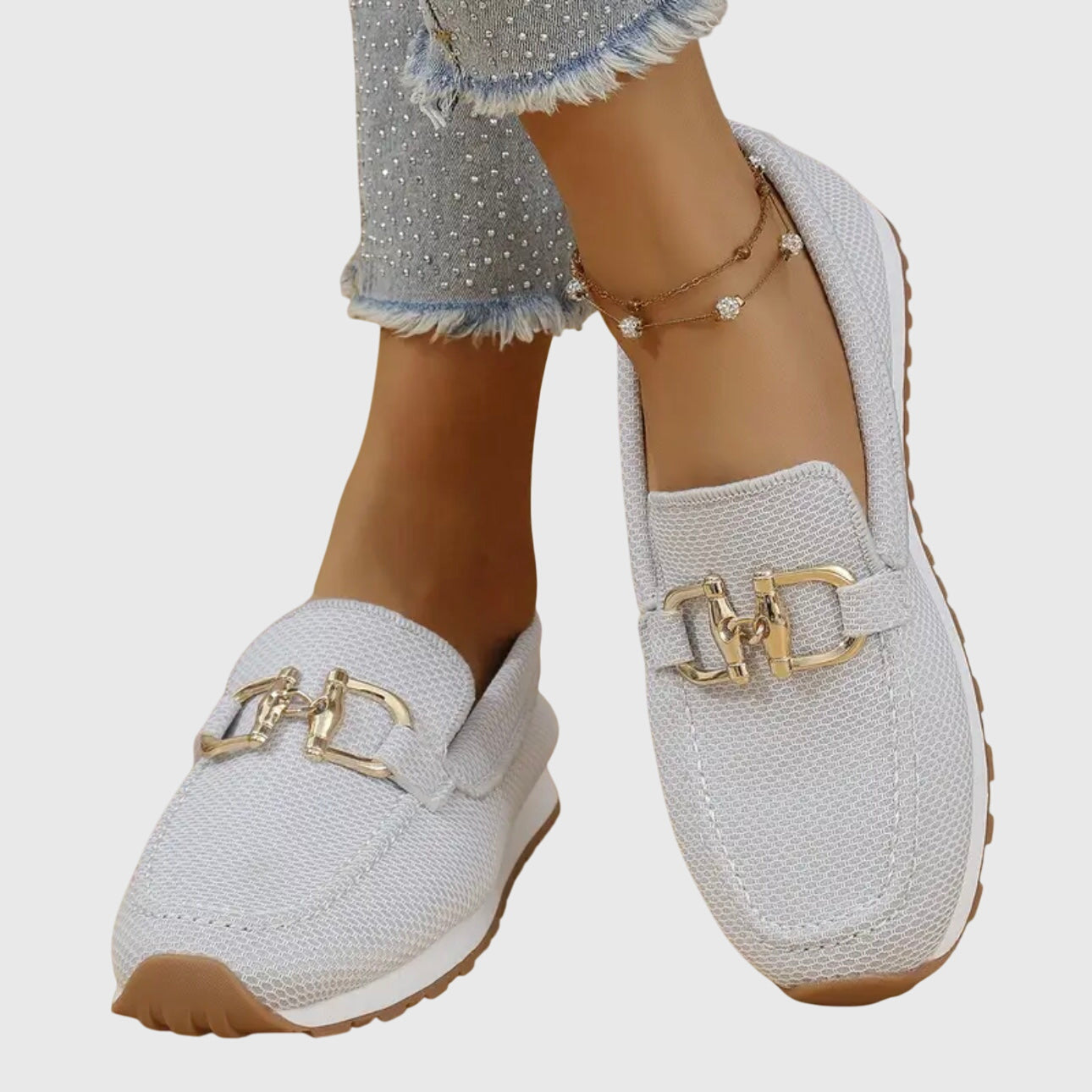 Sienna | Women's Knit Horsebit Platform Slip On Loafers