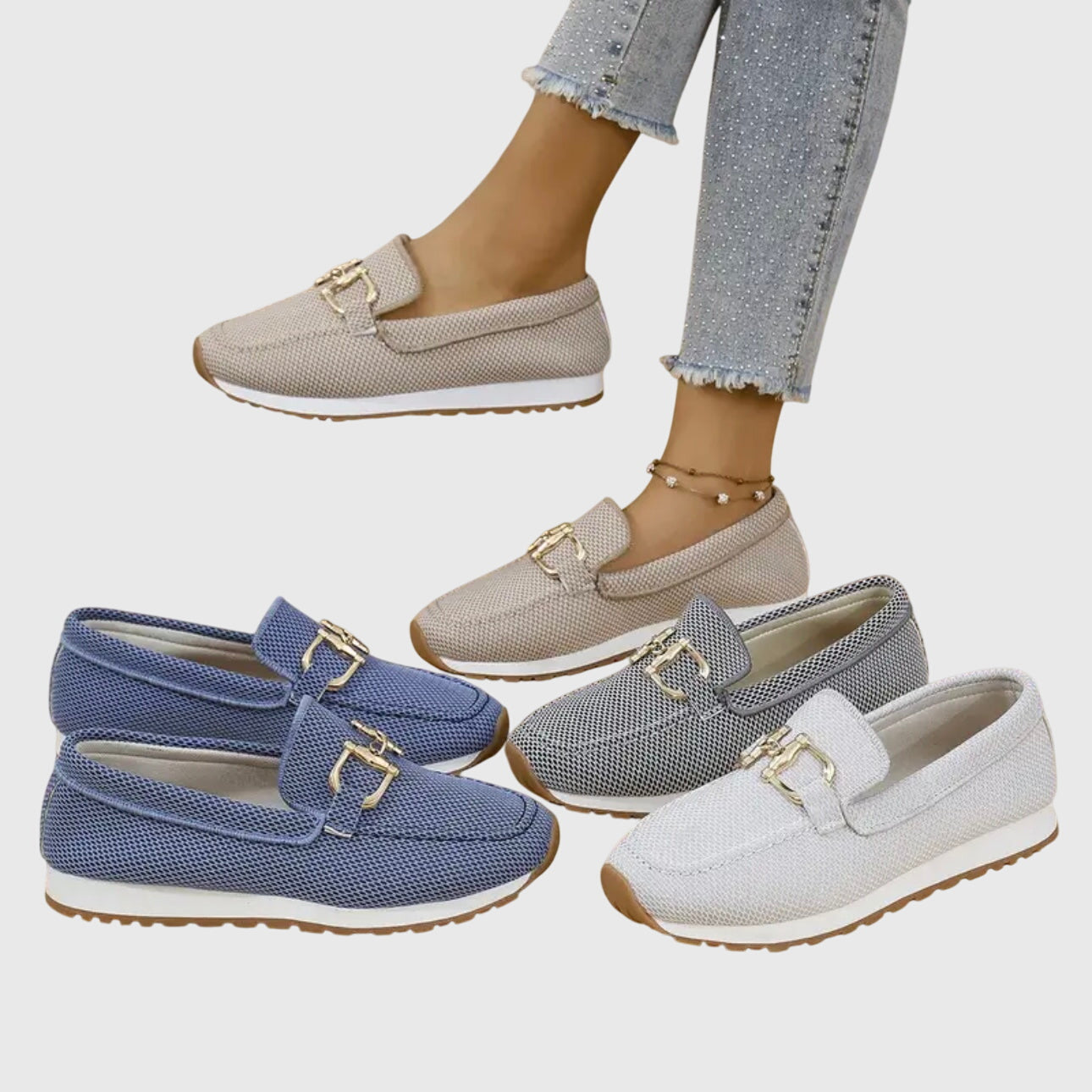 Sienna | Women's Knit Horsebit Platform Slip On Loafers