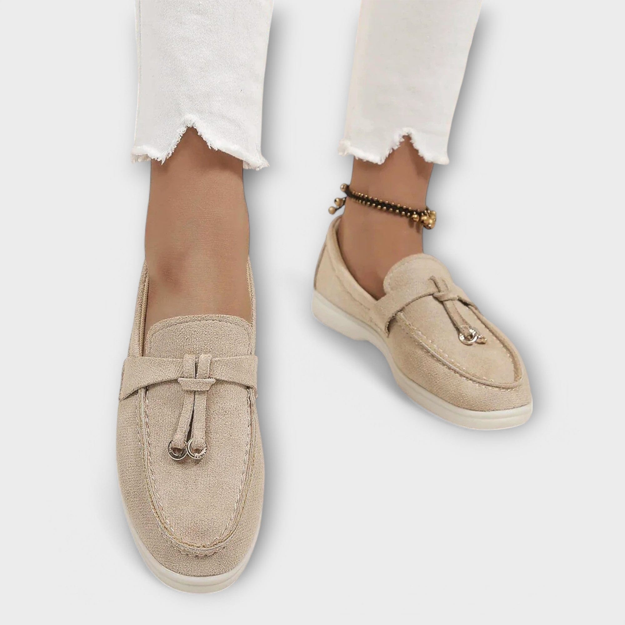 Selene | Women's Suede Flat Slip On Loafers
