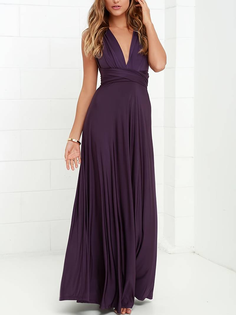 Elara | Multiway Convertible One Shoulder Maxi Dress