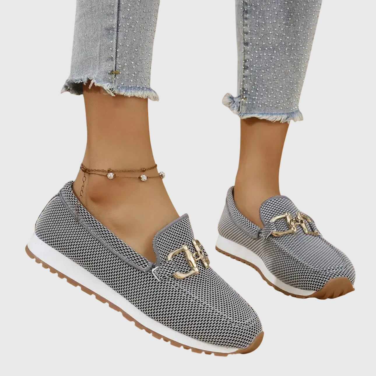 Sienna | Women's Knit Horsebit Platform Slip On Loafers