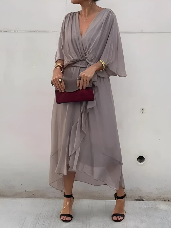 Wrap Midi Dress – Casual Dress | Sylvia