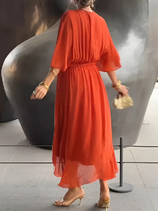 Wrap Midi Dress – Casual Dress | Sylvia