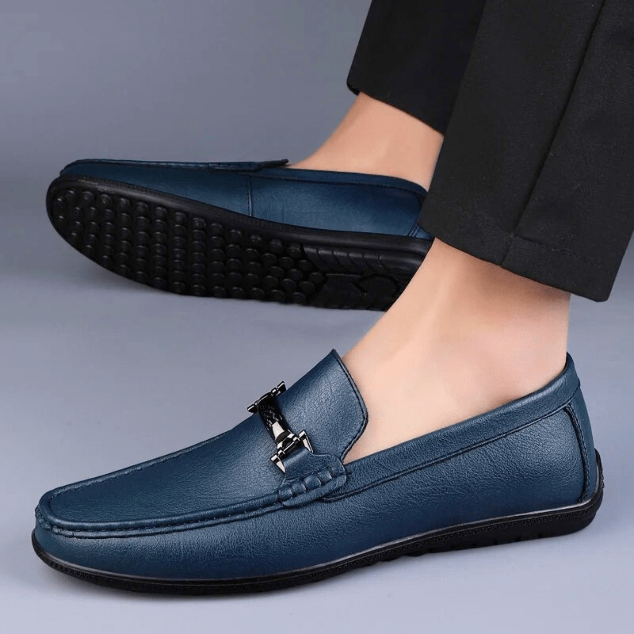 Nortvale | Men's Leather Horsebit Slip On Loafers