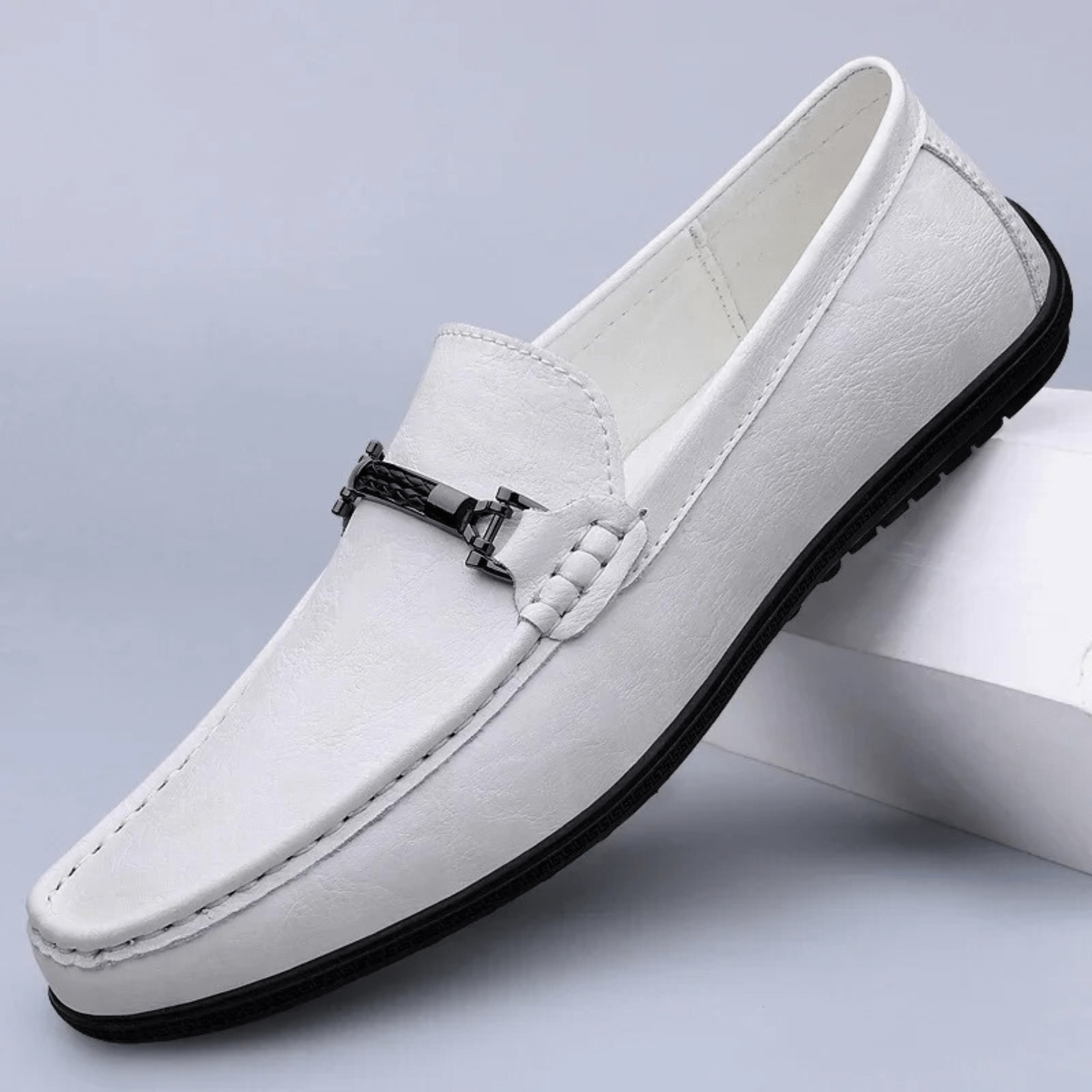Nortvale | Men's Leather Horsebit Slip On Loafers