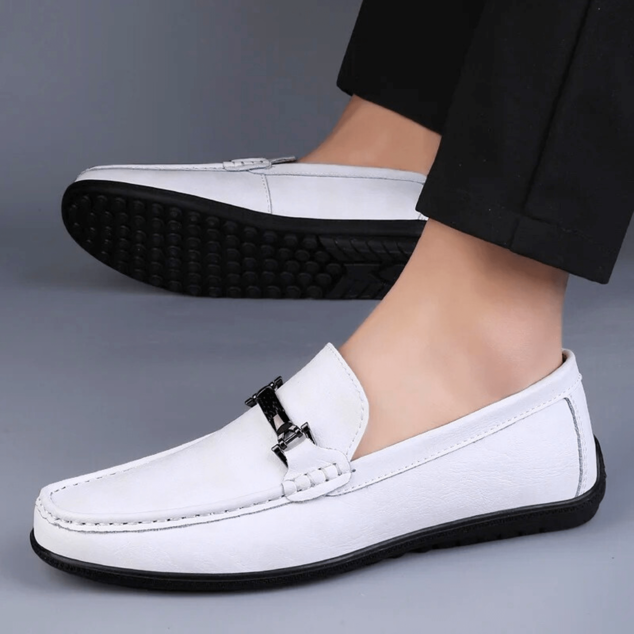 Nortvale | Men's Leather Horsebit Slip On Loafers