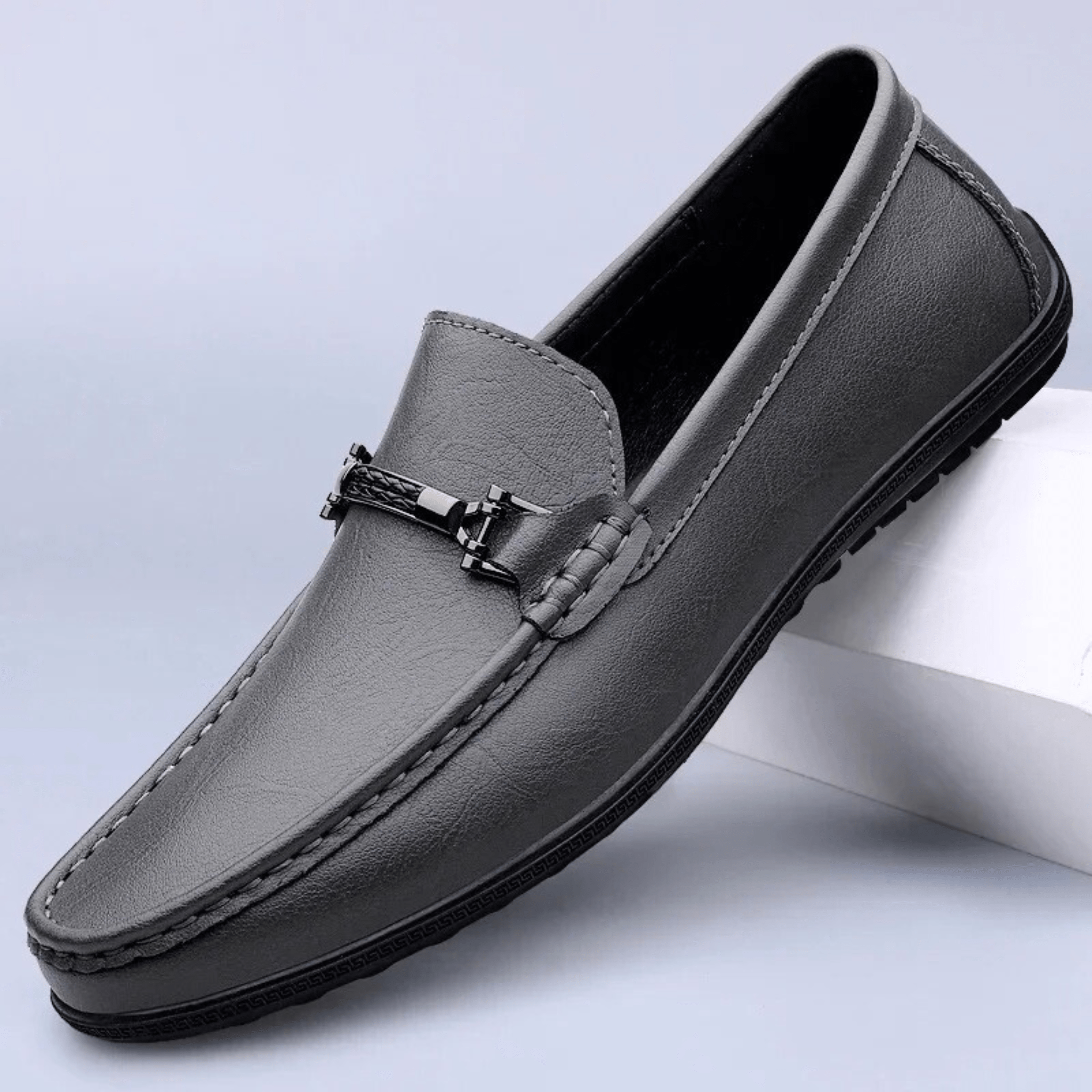 Nortvale | Men's Leather Horsebit Slip On Loafers